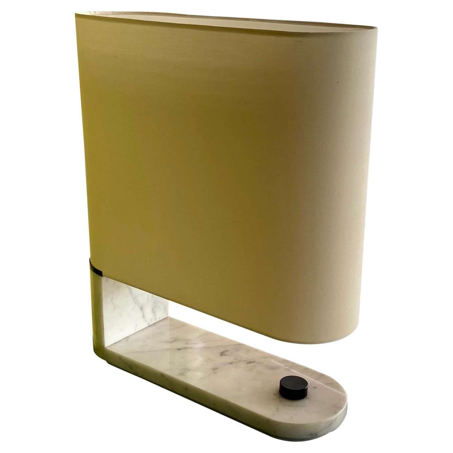 1960's to 1970's Large Stilnovo Oval Marble Table or Desk Lamp, Label