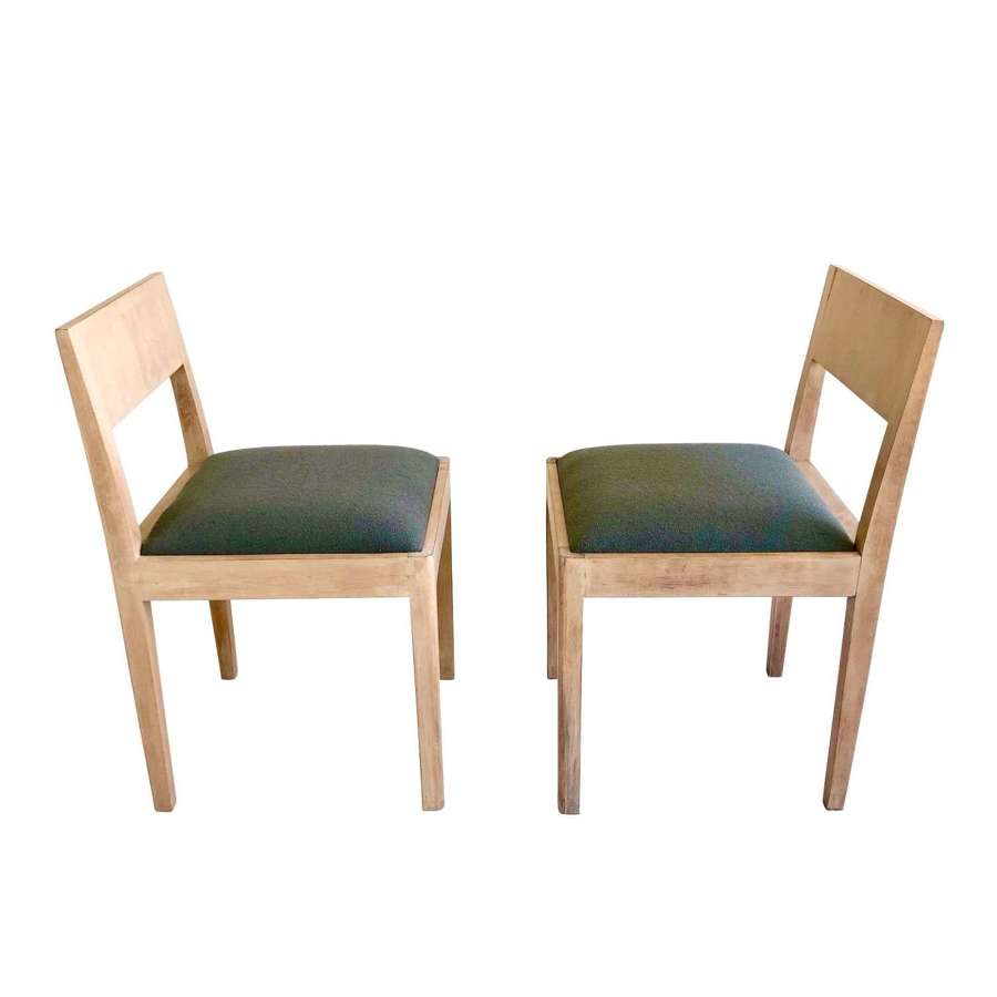 A set of 8 original modernist 1930's Gerald Summers dining chairs
