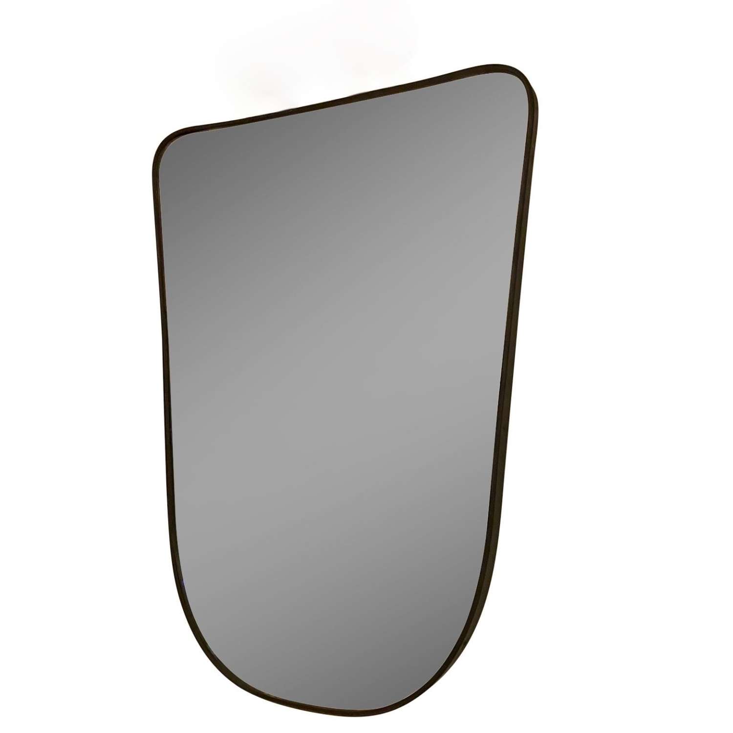 1950's Italian brass mirror