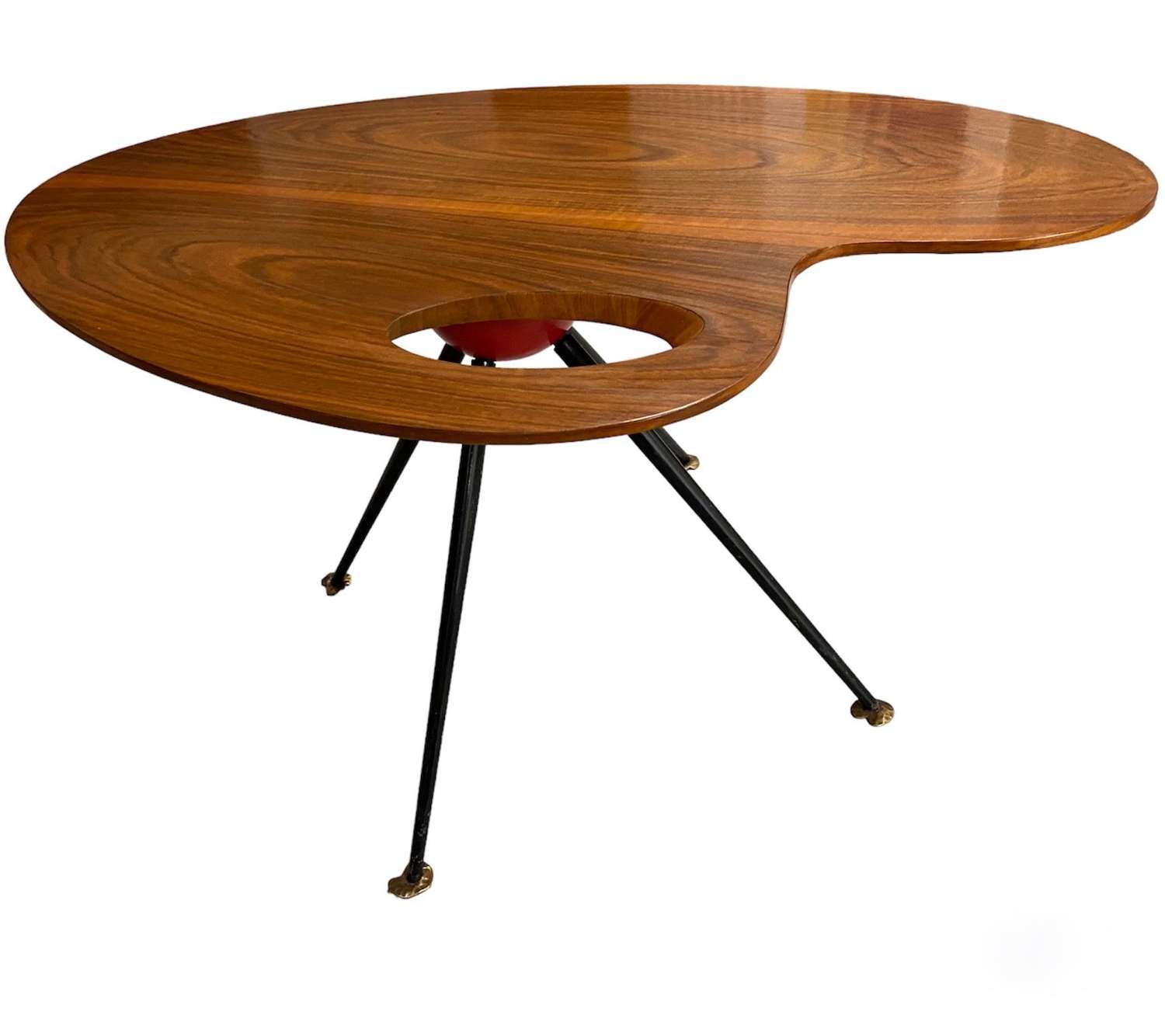 Organic shaped mid-century table in the manner of Gio Ponti